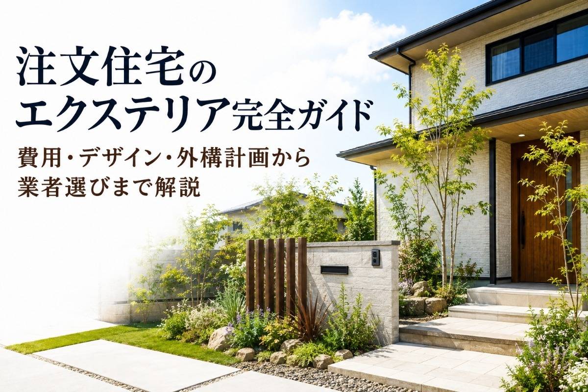 注文住宅のエクステリア完全ガイド｜費用・デザイン・外構計画から業者選びまで解説